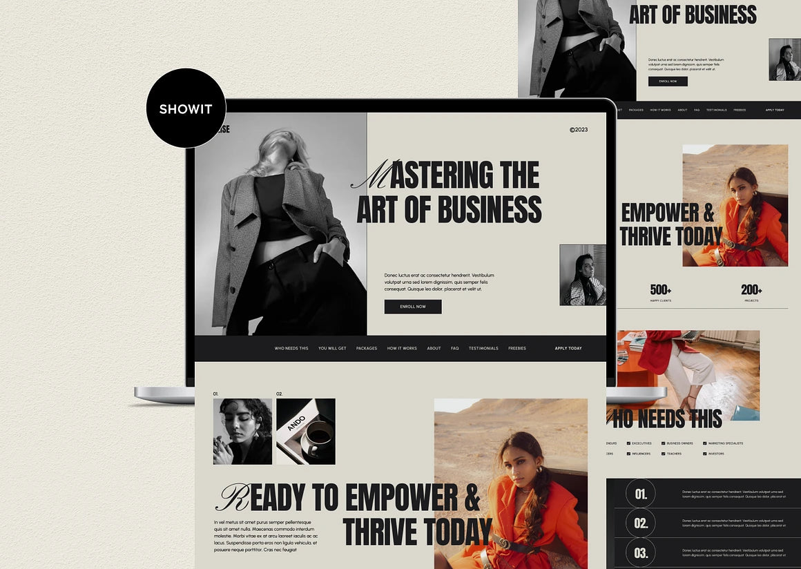 Mastering The Art of Business Template