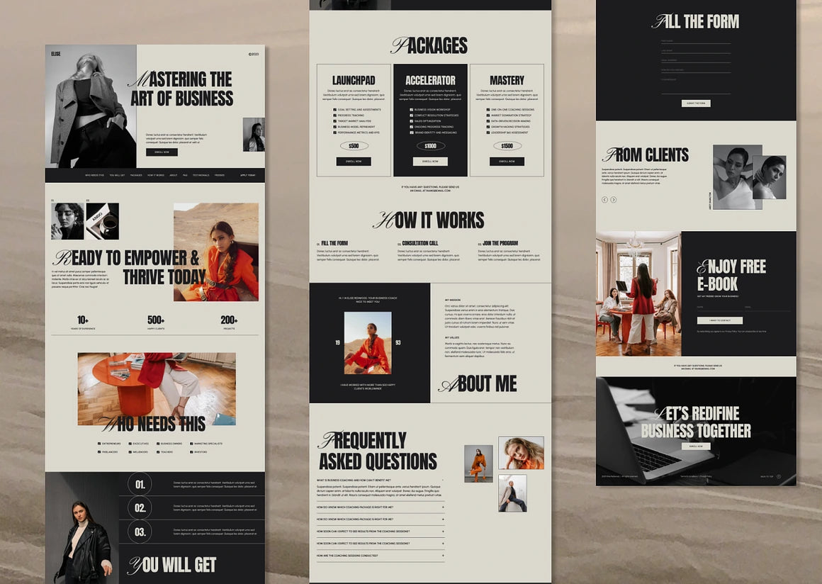 Mastering The Art of Business Template